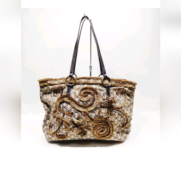 Elegant Brown Patterned Women's Bag - Picture 1 of 1